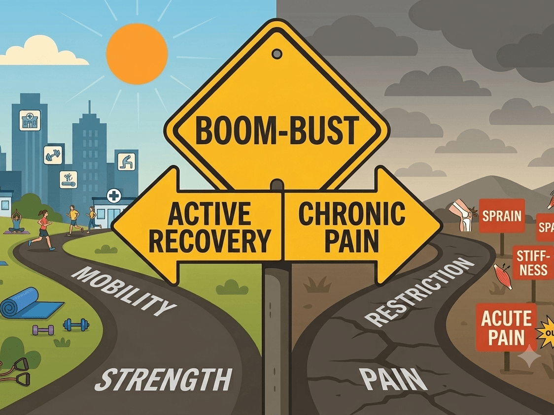 Person managing persistent pain through everyday activity