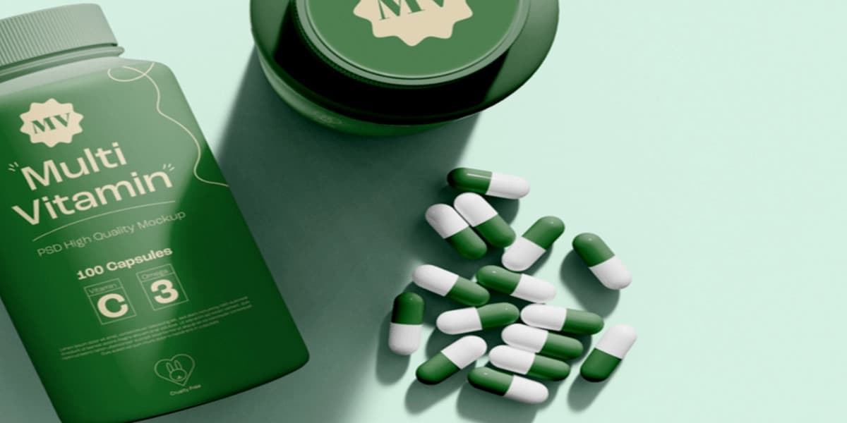 Generic supplement bottles and capsules — anti-inflammatory supplements for joint pain