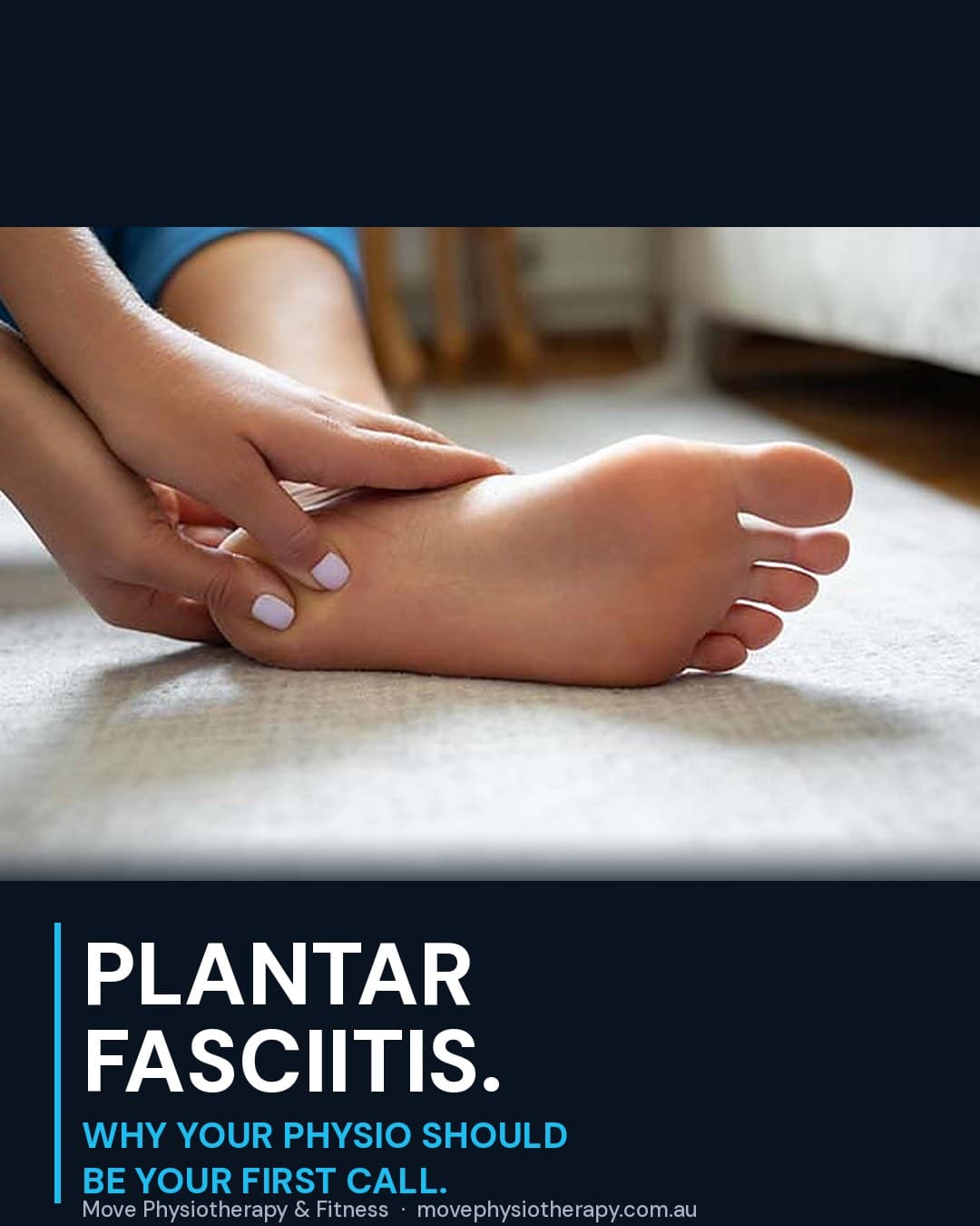 Person holding their foot — plantar fasciitis and heel pain