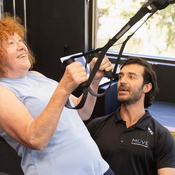 Kettlebell coaching at Move Physiotherapy